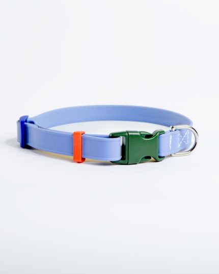 A Walk in the Park Dog Collar in Periwinkle Blue (Made in the USA)